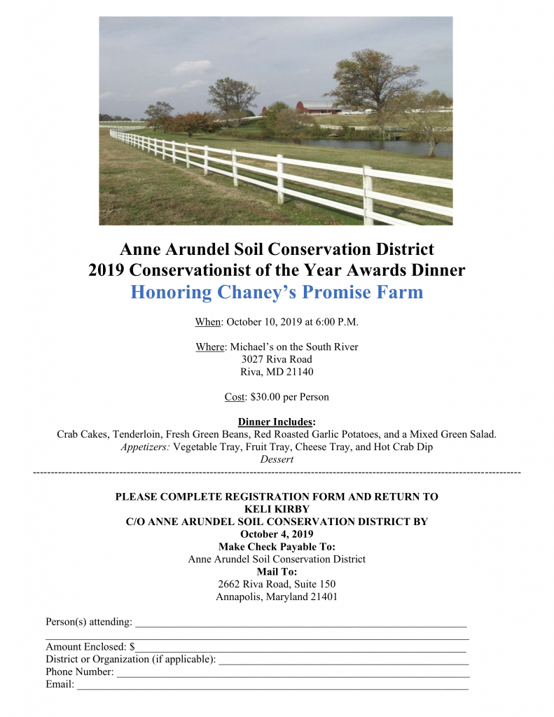 AASCD Conservationist of the Year Dinner 2019